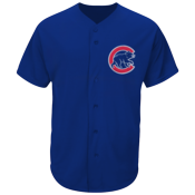 Cubs Full Button Baseball Jersey - Adult MAHD6840